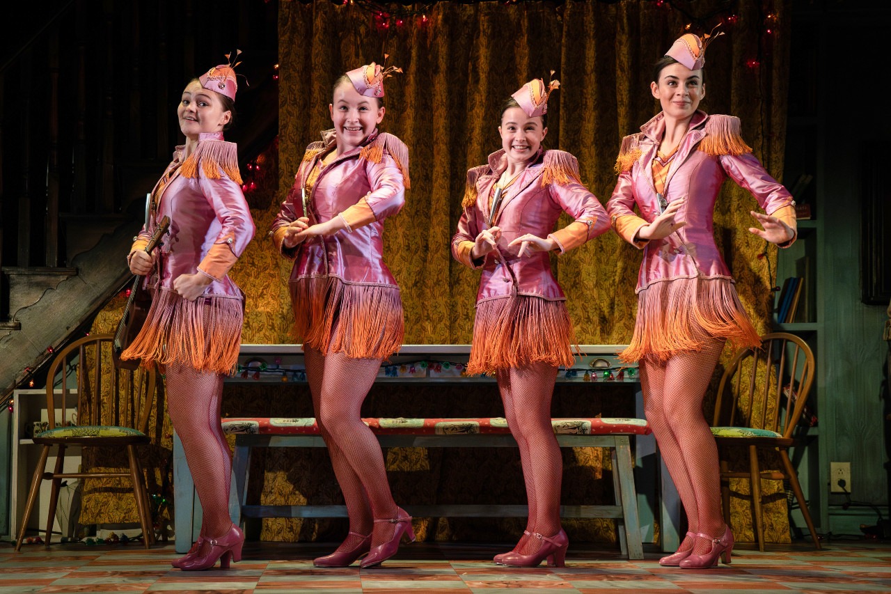 'THE HILLS OF CALIFORNIA': left to right) Nancy Allsop, Nicola Turner, Sophia Ally & Lara McDonnell. Photo: Joan Marcus.