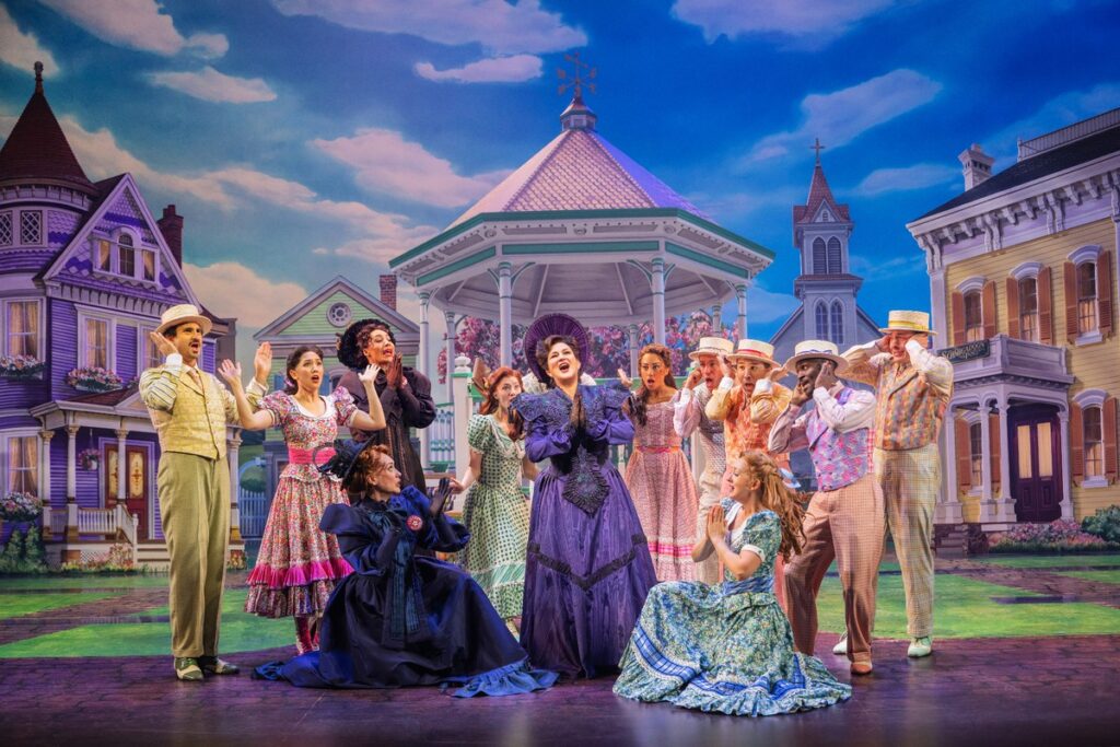 'SCHMIGADOON!' Ana Gasteyer (center) & cast. Photo: Matthew Murphy & Evan Zimmerman. 