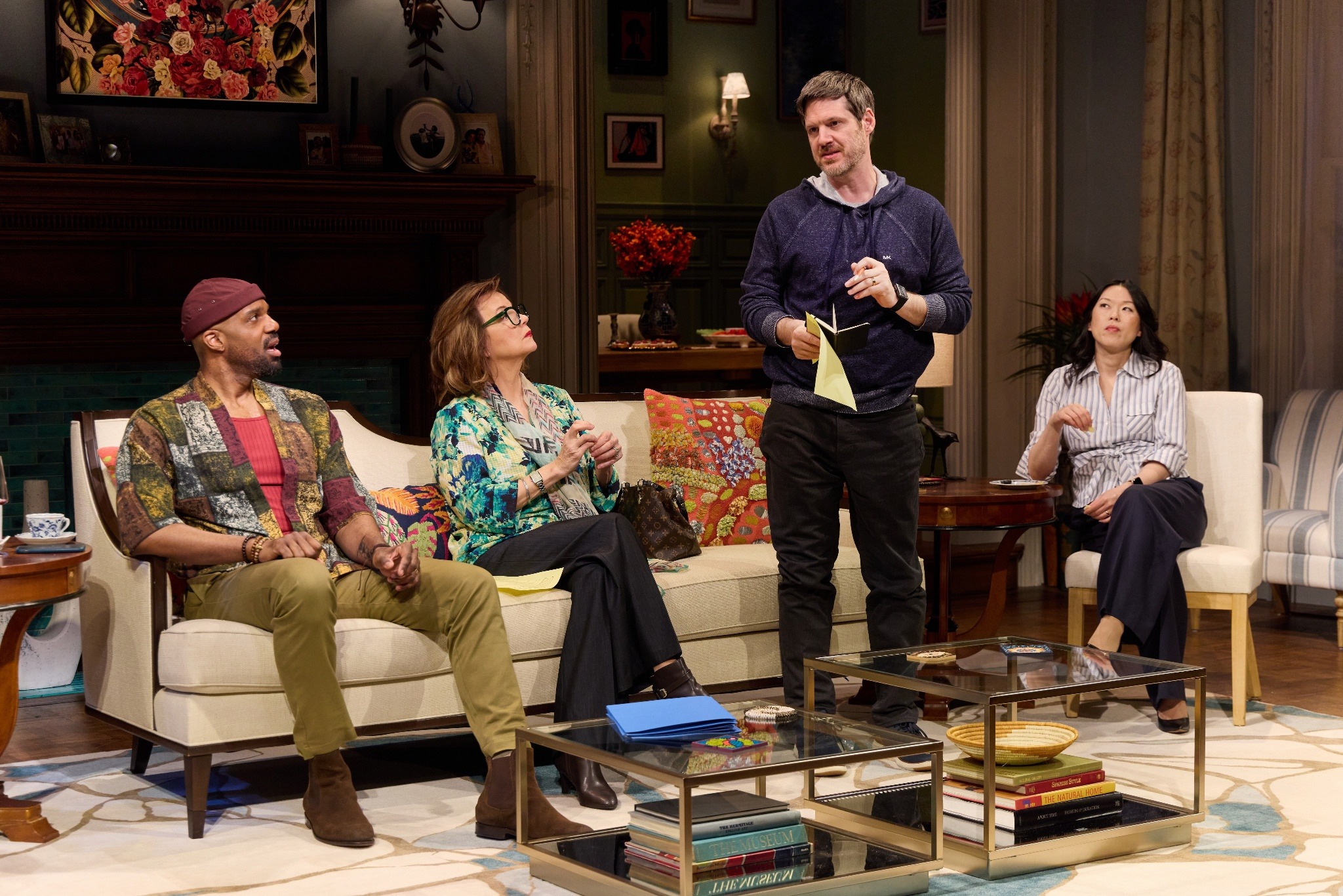 'THE BALUSTERS': Carl Clemons-Hopkins, Margaret Colin, Michael Esper & Jeena Yi. Photo: Jeremy Daniel.